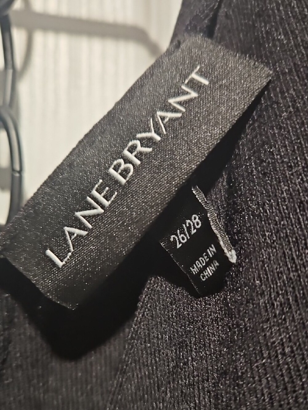 Lane Bryant Black Peplum Tank with Gold Zip - Picture 3 of 5